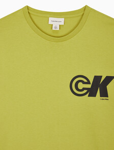 Buy 남성 이지핏 CK 스포츠 로고 그래픽 반팔 티셔츠 in color SPANISH LIME 