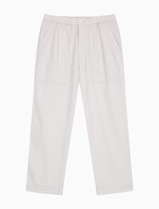 Buy 남성 코튼 린넨 밴딩 팬츠 in color CHALK