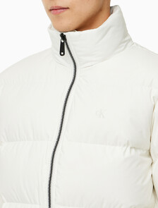 Buy 남성 베이직 에센셜 다운 푸퍼 자켓  in color WHITE