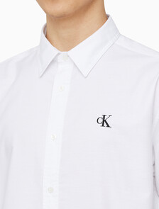 Buy 남성 릴렉스핏 옥스포드 반팔 셔츠 in color BRIGHT WHITE