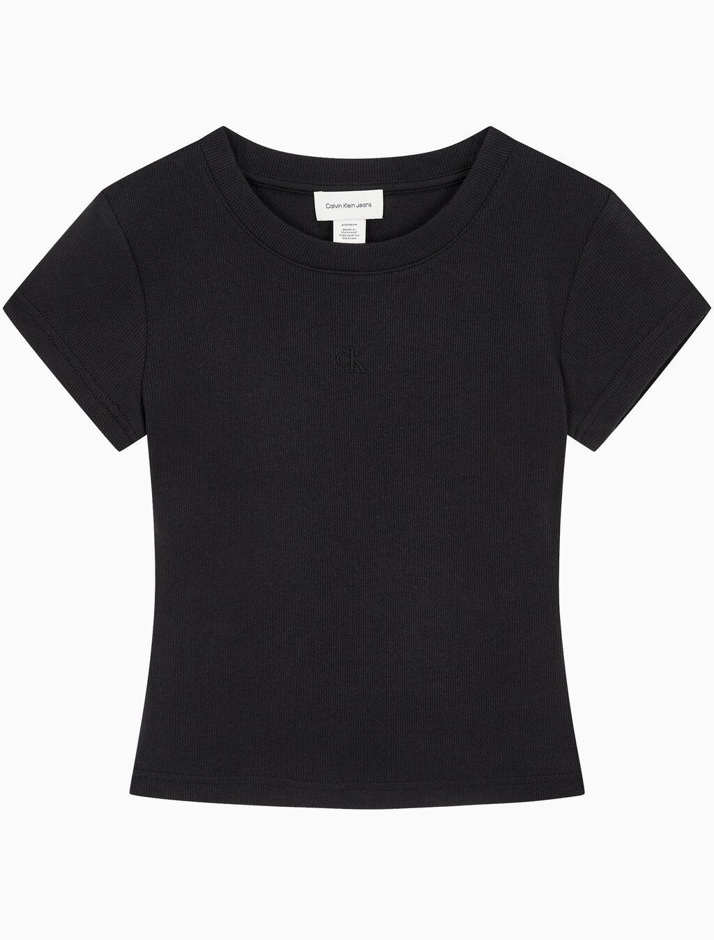 Buy 여성 컷아웃 립 탑 in color BLACK