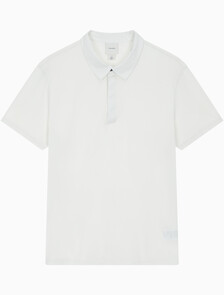 Buy 남성 숏슬리브 더블 머서라이즈드 저지 폴로티 in color VAPOROUS GRAY