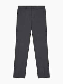 Buy 남성 울 블렌드 슬림 트라우저 in color CHARCOAL