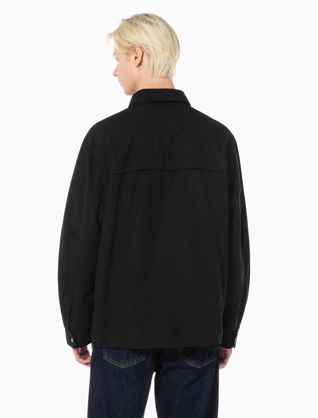 Buy 남성 쿨링 린넨 셔츠 자켓 in color CK BLACK