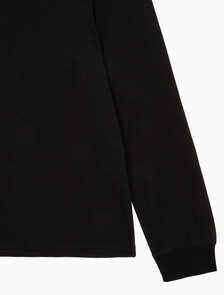 Buy 남성 릴렉스핏 스프레이 박스 긴팔 티셔츠 in color CK BLACK