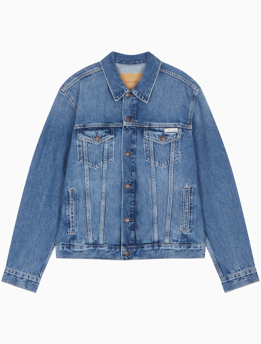 Buy 남성 클래식 틴티드 스톤워시 데님 자켓 in color STONE BLUE