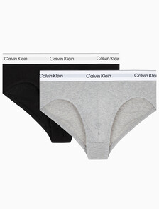 Buy 남성 아이콘 코튼 스트레치 2PK 힙브리프 in color BLACK/GREY
