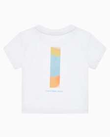 Buy 여성 그래픽 베이비핏 크롭 반팔 티셔츠 in color BRIGHT WHITE