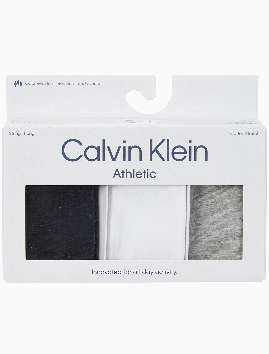 Buy 여성 애슬레틱 T팬티 3PK in color BLACK GREY HEATHER WHITE