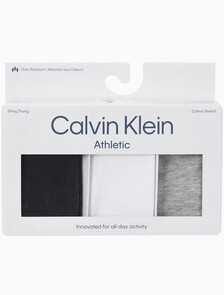 Buy 여성 애슬레틱 T팬티 3PK in color BLACK GREY HEATHER WHITE