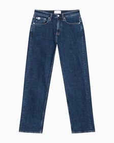 Buy 남성 90's 스트레이트핏 기모 미드블루 데님 in color MID BLUE BACK EMBRO