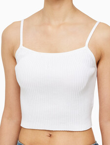 Buy 여성 3 IN 1 립 반팔 스웨터 in color BRIGHT WHITE