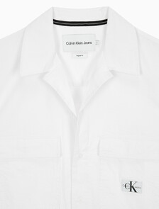 Buy 남성 릴렉스핏 시어서커 반팔 셔츠 in color BRIGHT WHITE