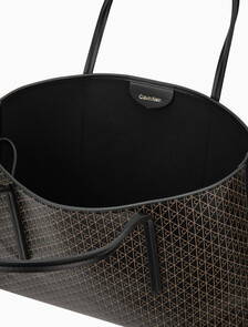 Buy 여성 코티드 AOP 스몰 토트 in color Black Aop