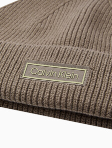 Buy 남녀공용  로고 패치 도커 비니 in color Brown