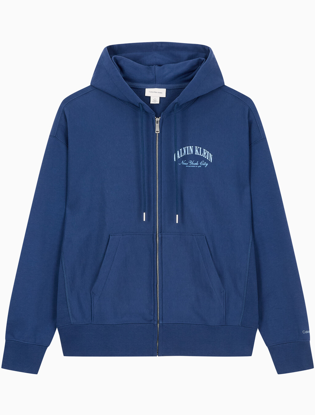 Buy 프리미엄 테리 후드 집업 스웻셔츠 in color Dark Blue