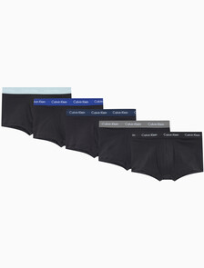 Buy 남성 코튼 스트레치 로우 라이즈 드로즈 5PK in color SKY/BLUE/NAVY/GREY/BLACK