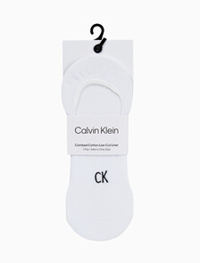 Buy 남성 콤드 코튼 로우컷 라이너 삭스 (화이트 1 PAIR) in color WHITE