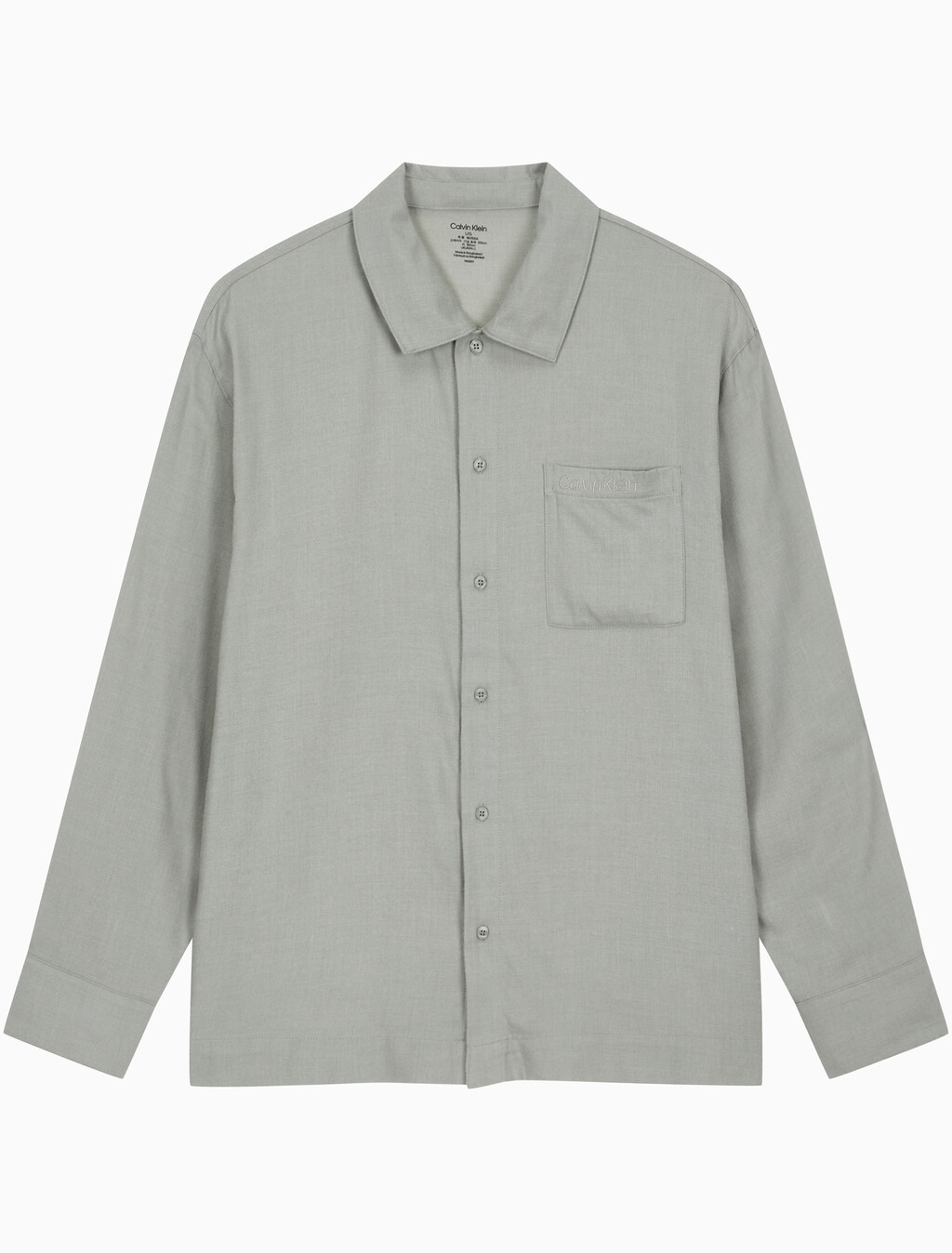 Buy 남성 울트라 소프트 플란넬 롱 슬리브 버튼 다운 in color GREY HEATHER