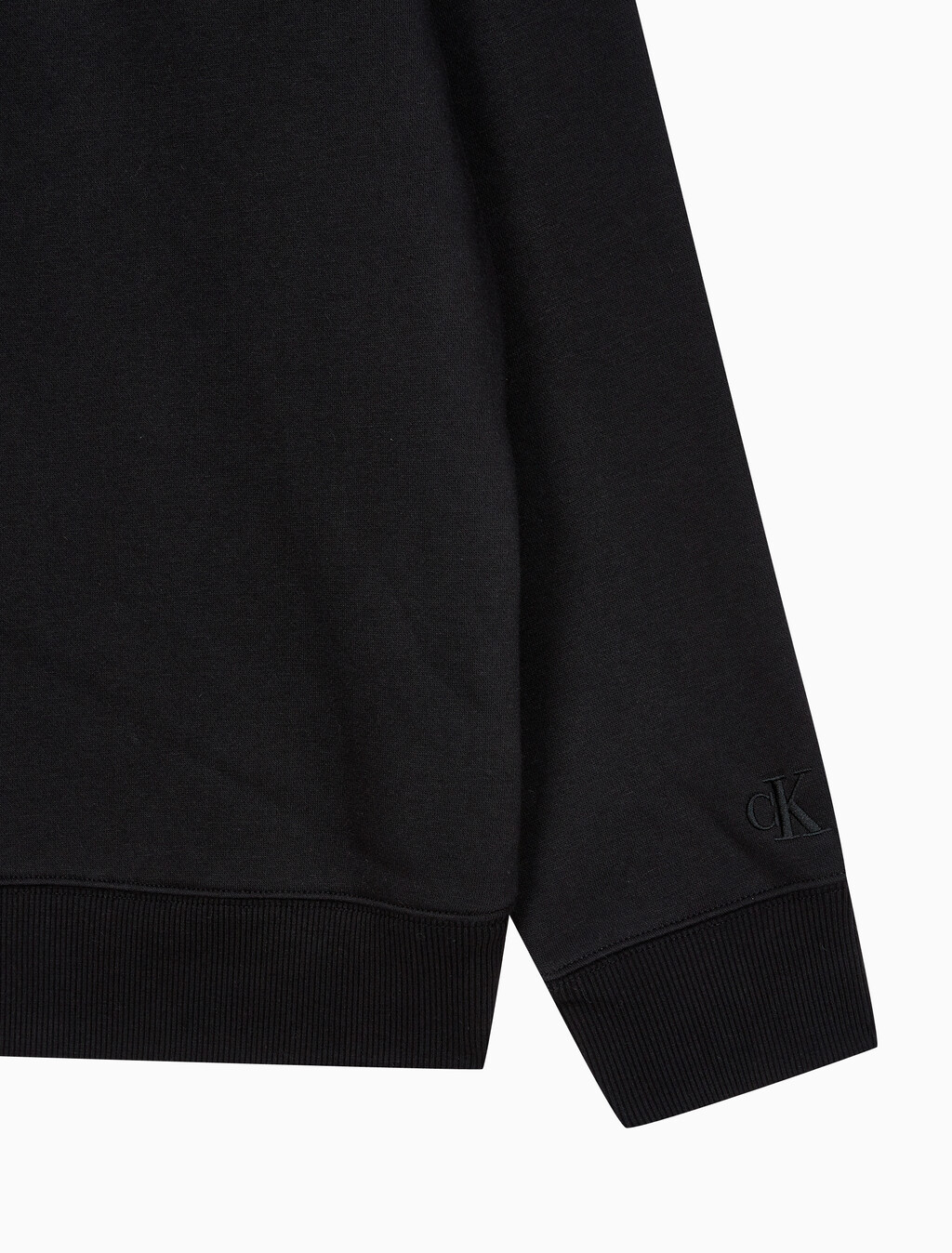 Buy 남성 레귤러핏 인스티튜셔널 로고 기모 스웨트셔츠 in color CK BLACK