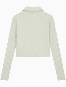 Buy 여성 폴로 립 슬립 탑 in color BEIGE