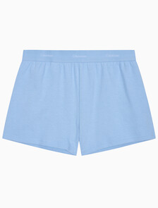 Buy 여성 CK 베이직 라운지 로고 져지 쇼츠 in color Light Blue