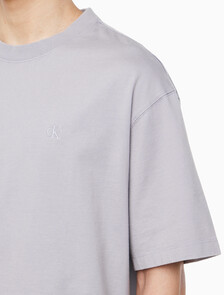 Buy 남성 릴렉스핏 저지 워시 반팔 티셔츠 in color LILAC GRAY