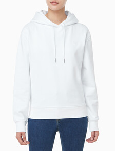 Buy 여성 아카이브 로고 프렌치 테리 후디 in color BRILLIANT WHITE