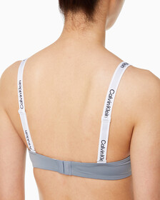 Buy 여성 테일러드 로고 푸쉬업 플런지 브라 in color BELOVED BLUE