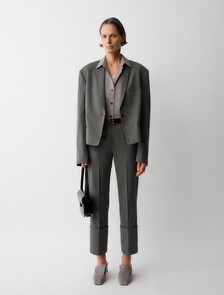 Buy EVA WOMENS TROUSERS in color CHARCOAL