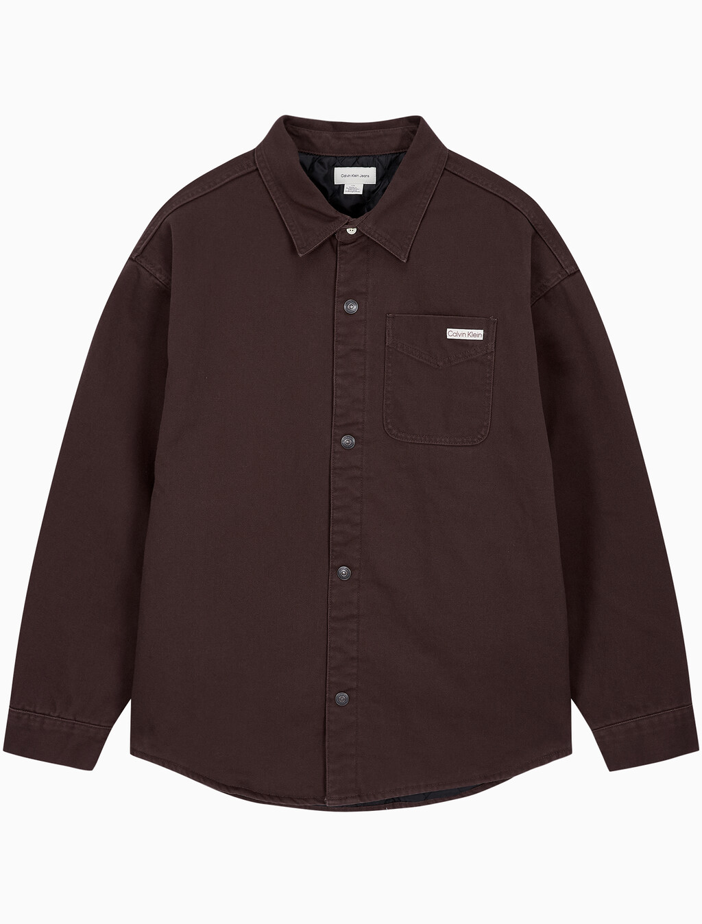 Buy 남성 90s 페디드 자바 긴팔 셔츠 in color brown
