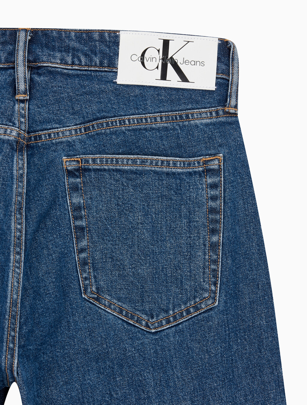 Buy 남성 90's 스트레이트핏 미드블루 데님 in color MID BLUE BACK EMBRO
