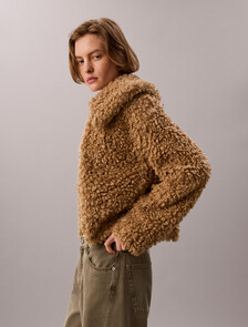 Buy 여성 숏 카라 테디퍼 자켓 in color TIGERS EYE
