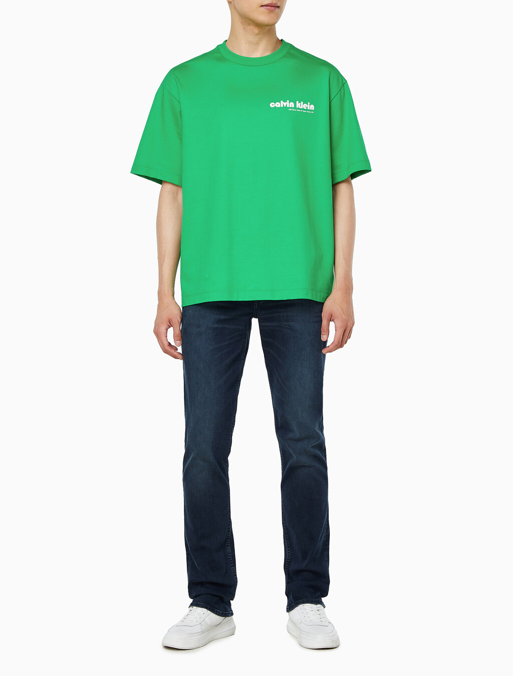 Buy 남성 릴렉스핏 바우하우스 로고 반팔 티셔츠 in color BLOSSOM GREEN
