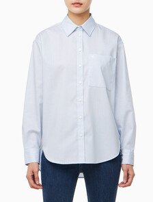 Buy 여성 릴렉스핏 셔츠 in color CHAMBRAY BLUE/ WHITE/ NIGHT SKY STRIPE