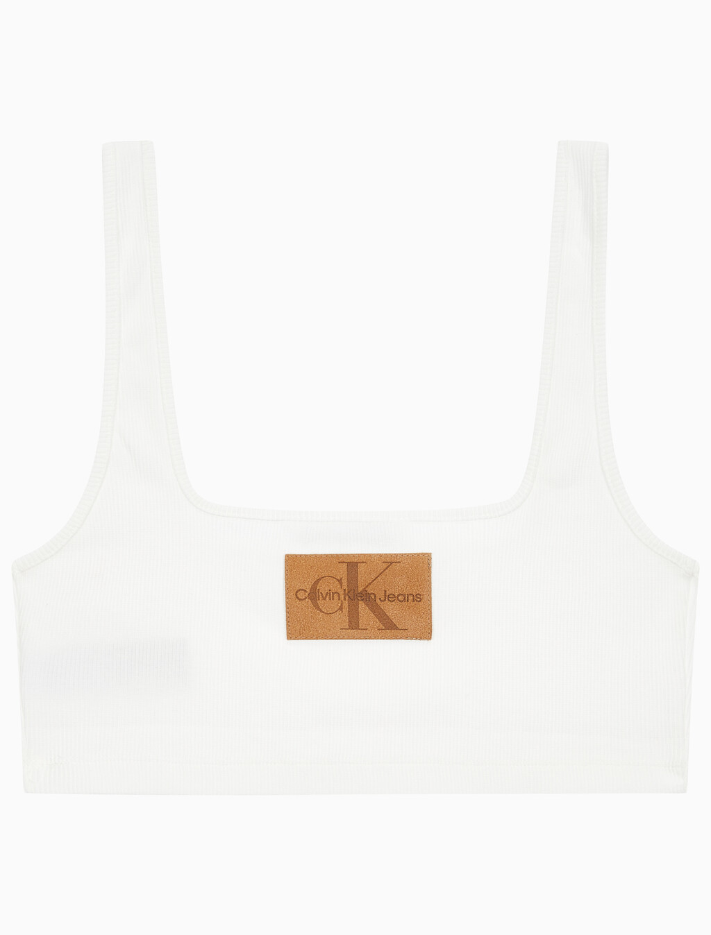 Buy 여성 레더패치 립 브라렛 in color GREIGE