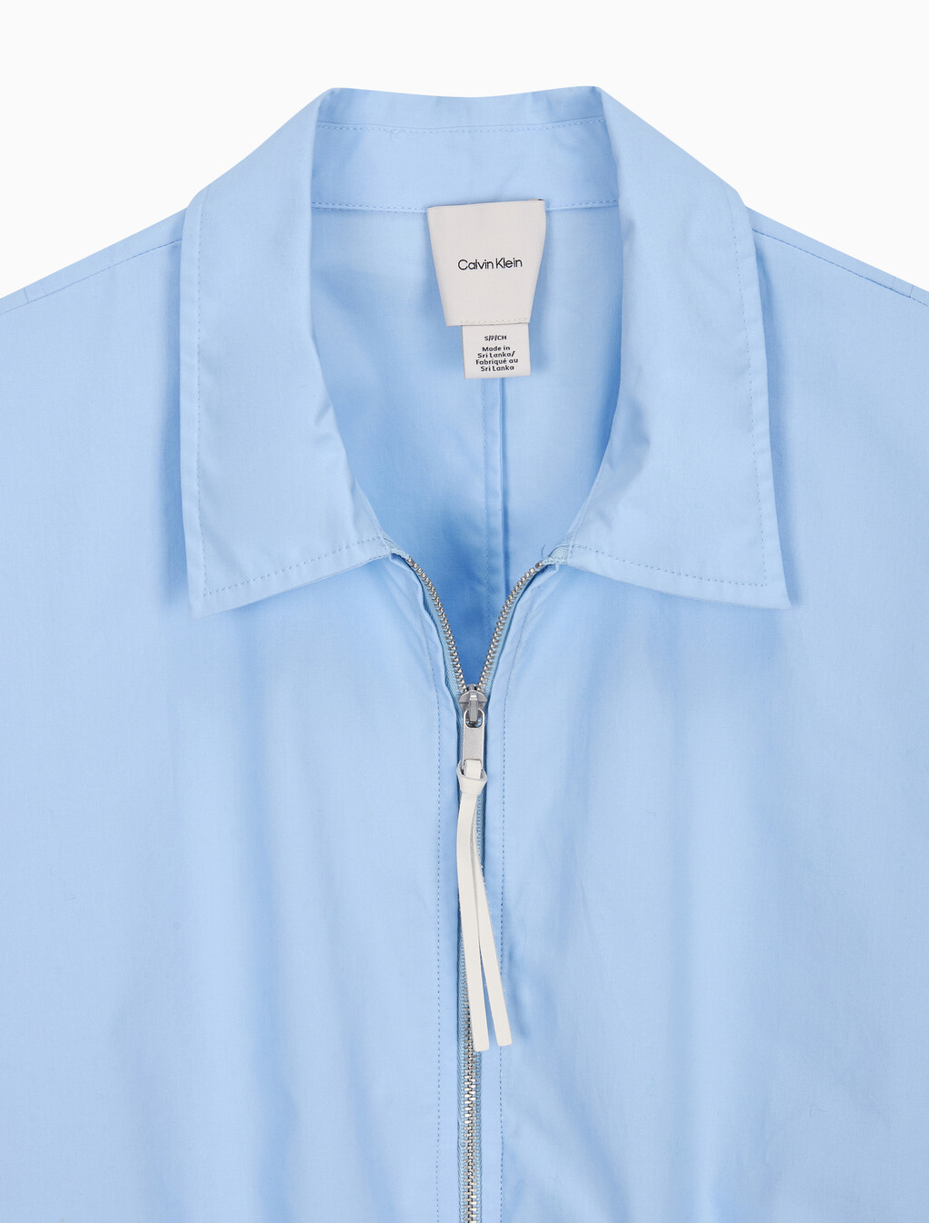 Buy 여성 로고 트림 크랍 셔츠 in color SKY BLUE