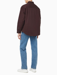 Buy 남성 90s 페디드 자바 긴팔 셔츠 in color brown