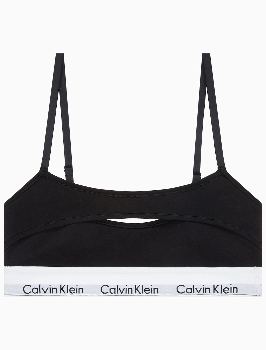 Buy 여성 모던코튼 디컨스트럭티드 AF 브라렛 in color BLACK