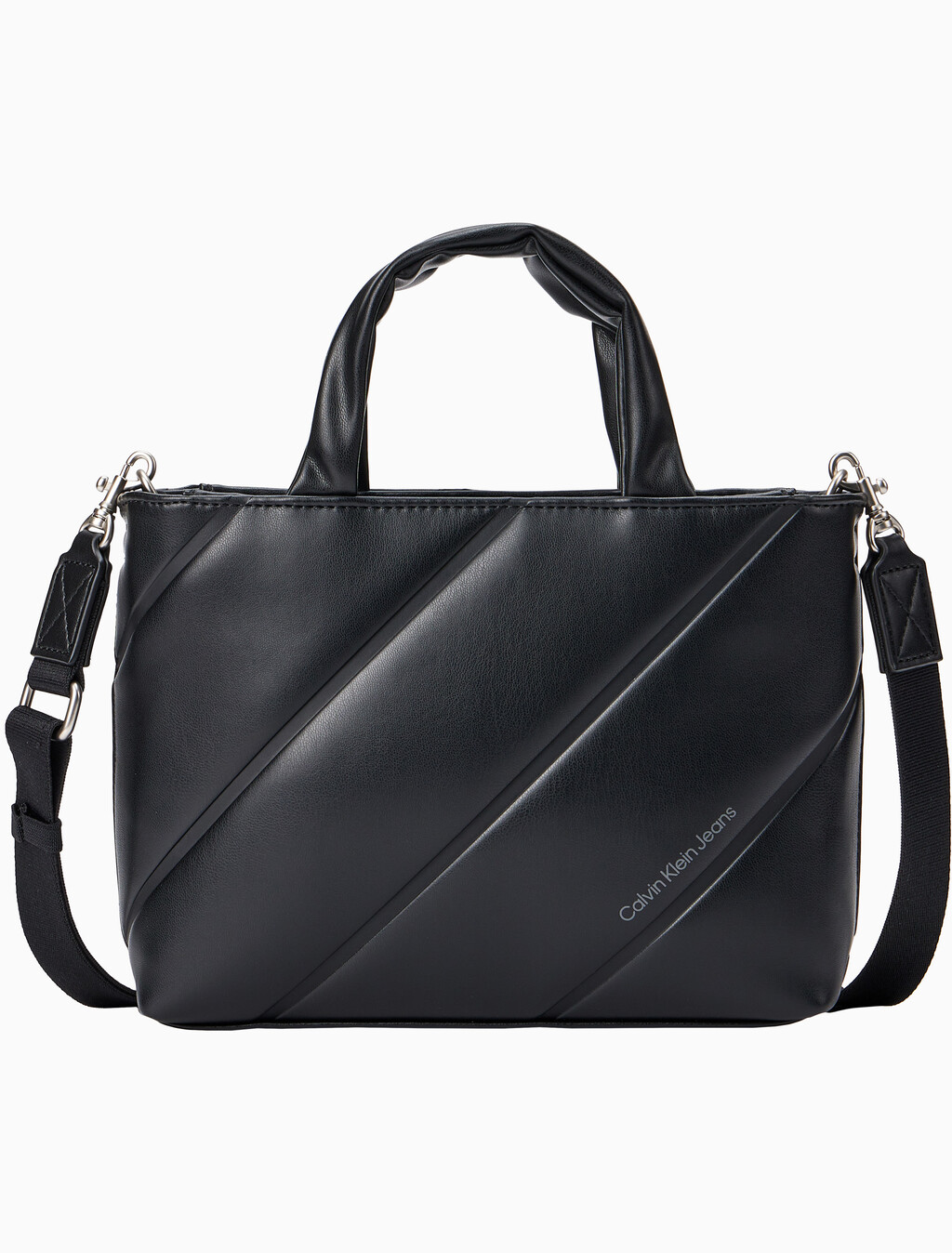 Buy 여성 퀼티드 마이크로 EW 토트 in color BLACK