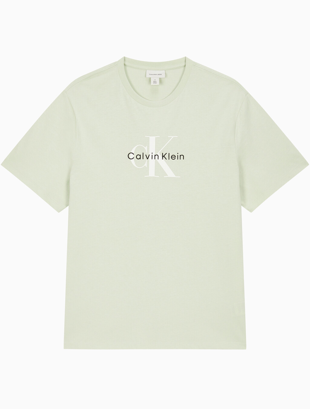 Buy 남성 레귤러핏 히어로 모노그램 로고 반팔 티셔츠 in color TENDER GREENS