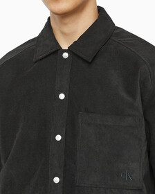 Buy 남성 코듀로이 셔츠 퀼티드 자켓 in color CK BLACK