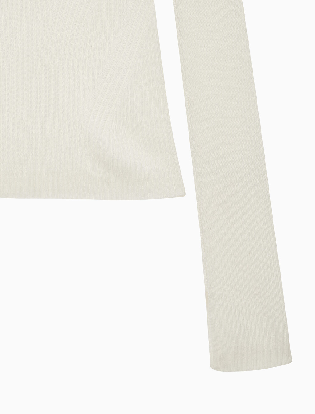 Buy 여성 슬림 크롭 니트 탑 in color WHITE