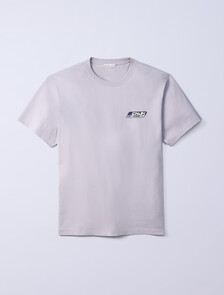 Buy Jung Kook for Calvin Klein  남성 릴렉스 핏 뱃지 로고 반팔 티셔츠 in color GREY