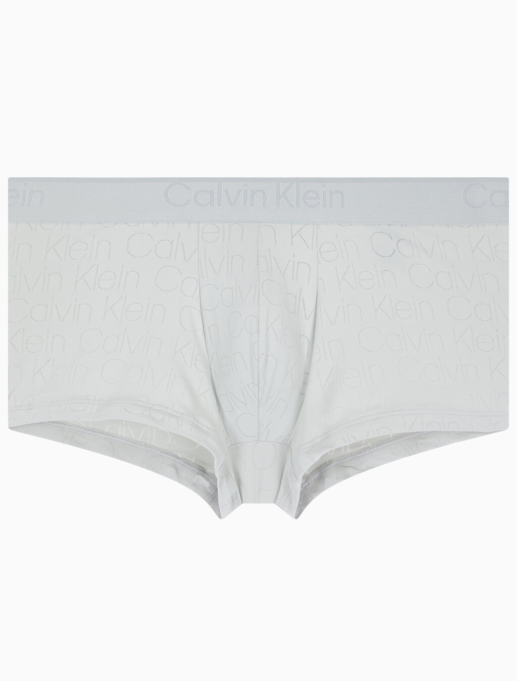 Buy 남성 CK 블랙 로고 자카드 로우 라이즈 드로즈 in color WHITE GREY