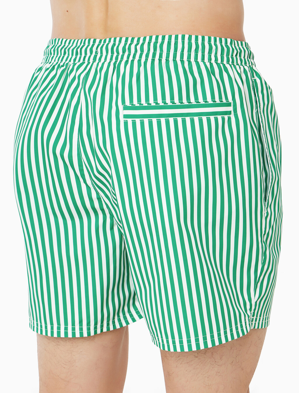 Buy 남성 그래픽 모노그램 스윔 팬츠 in color Green