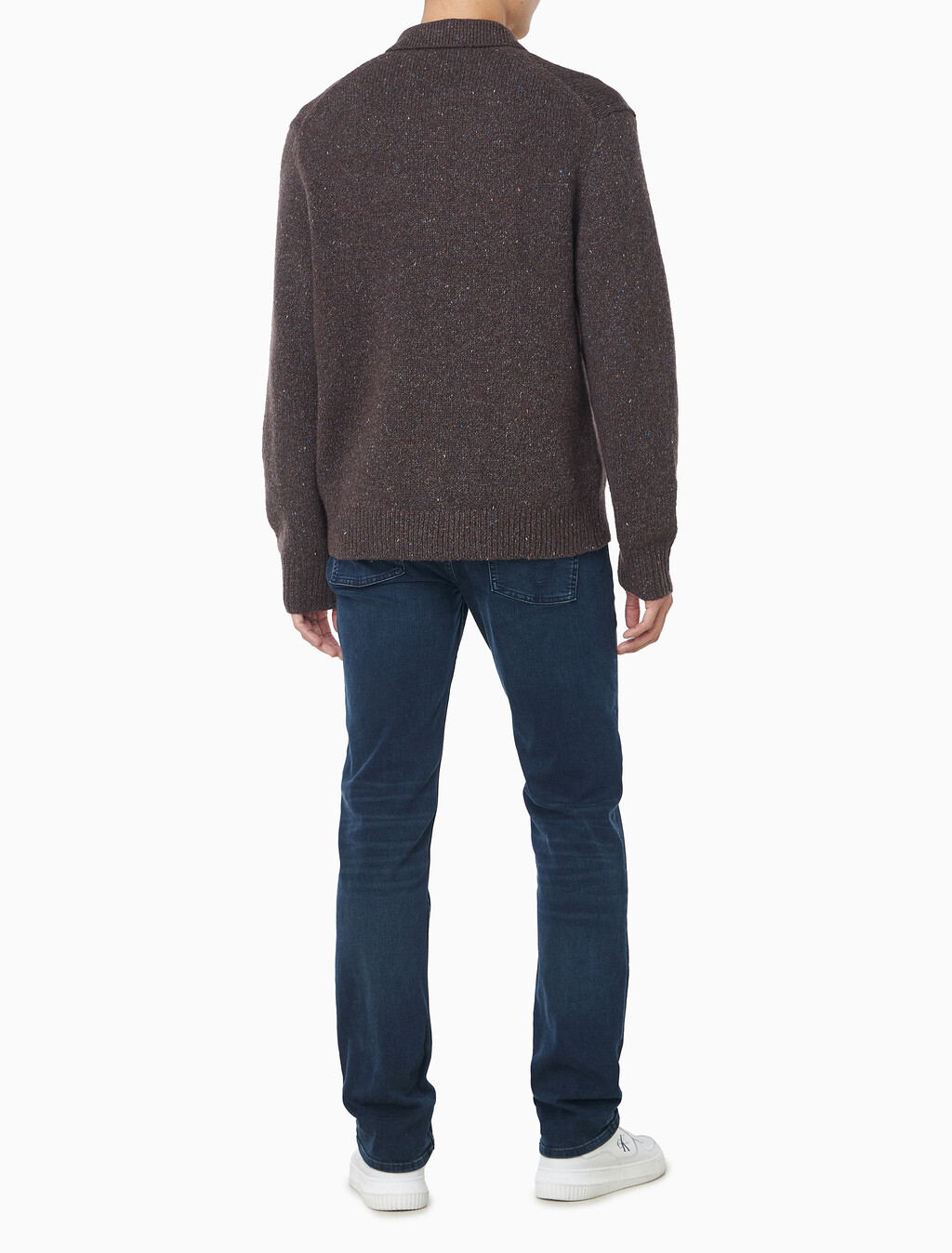 Buy 남성 넾 얀 폴로 스웨터 in color Brown Velvet Neps