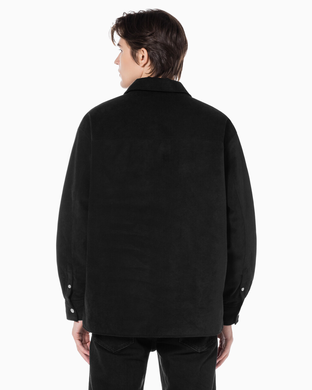 Buy 남성 코듀로이 셔츠 퀼티드 자켓 in color CK BLACK