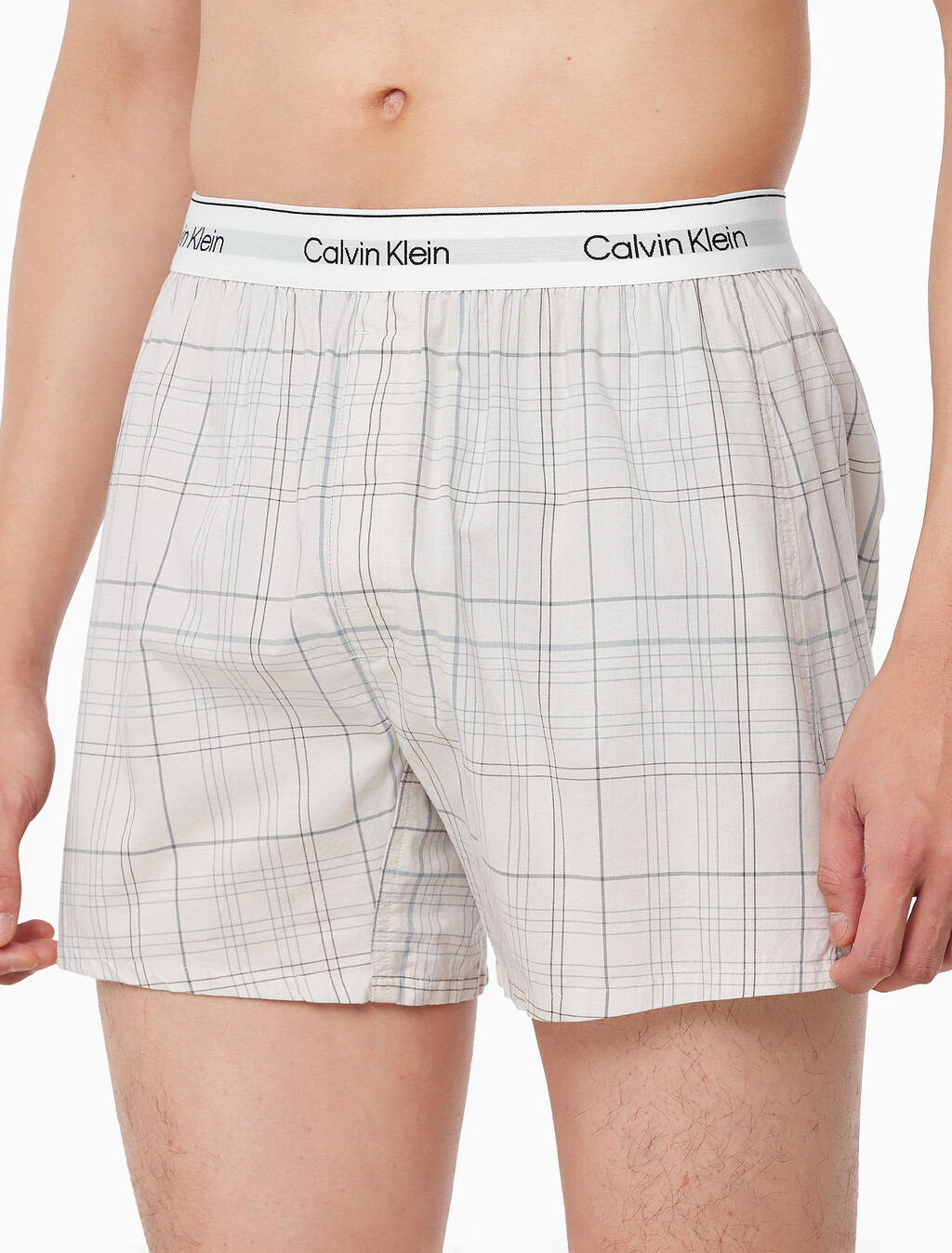Buy 남성 코튼 포플린 박서 in color CROSSHAIR PLAID CHALK
