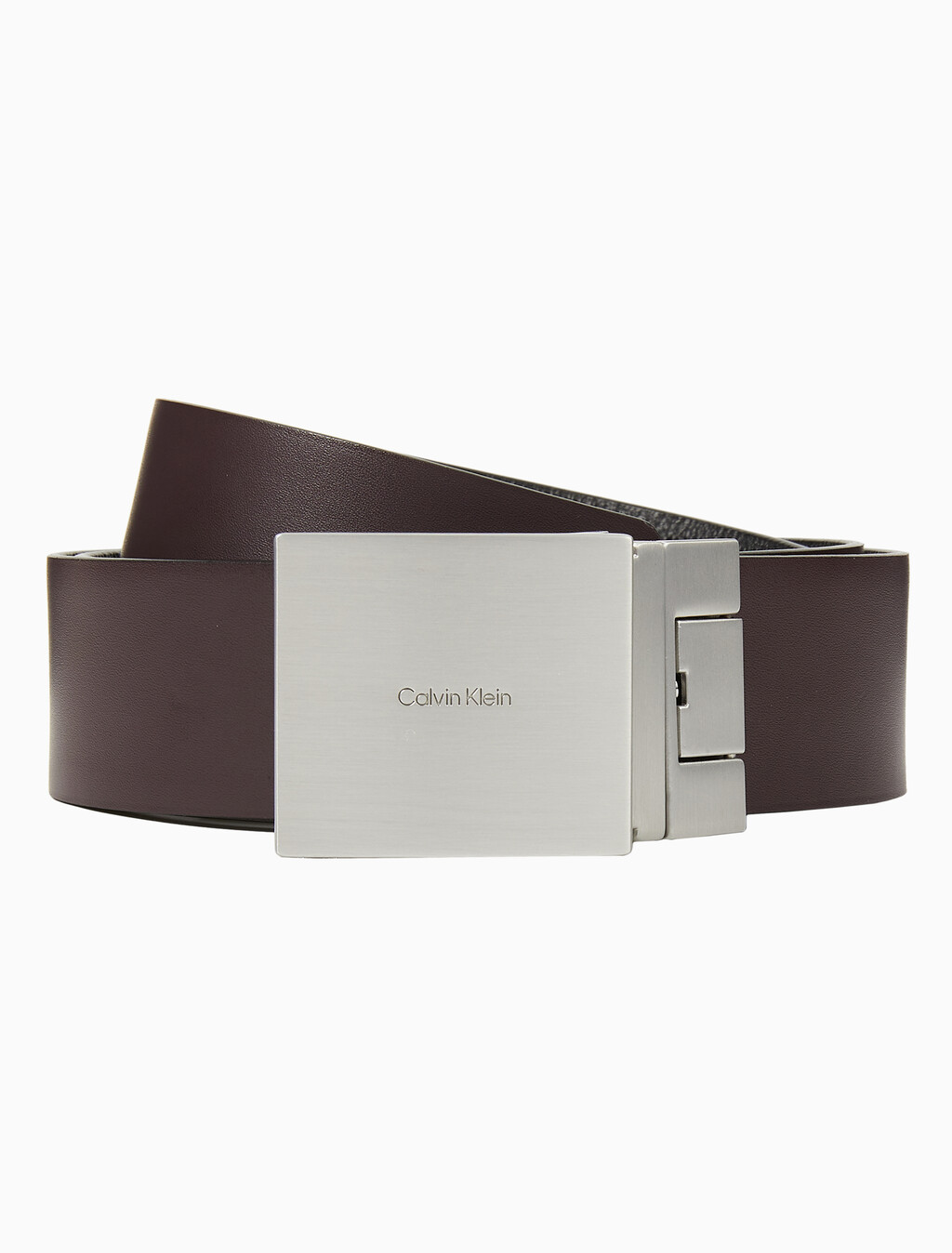 Buy 플라크 양면 버클 벨트 35MM in color BLACK/DARK BROWN
